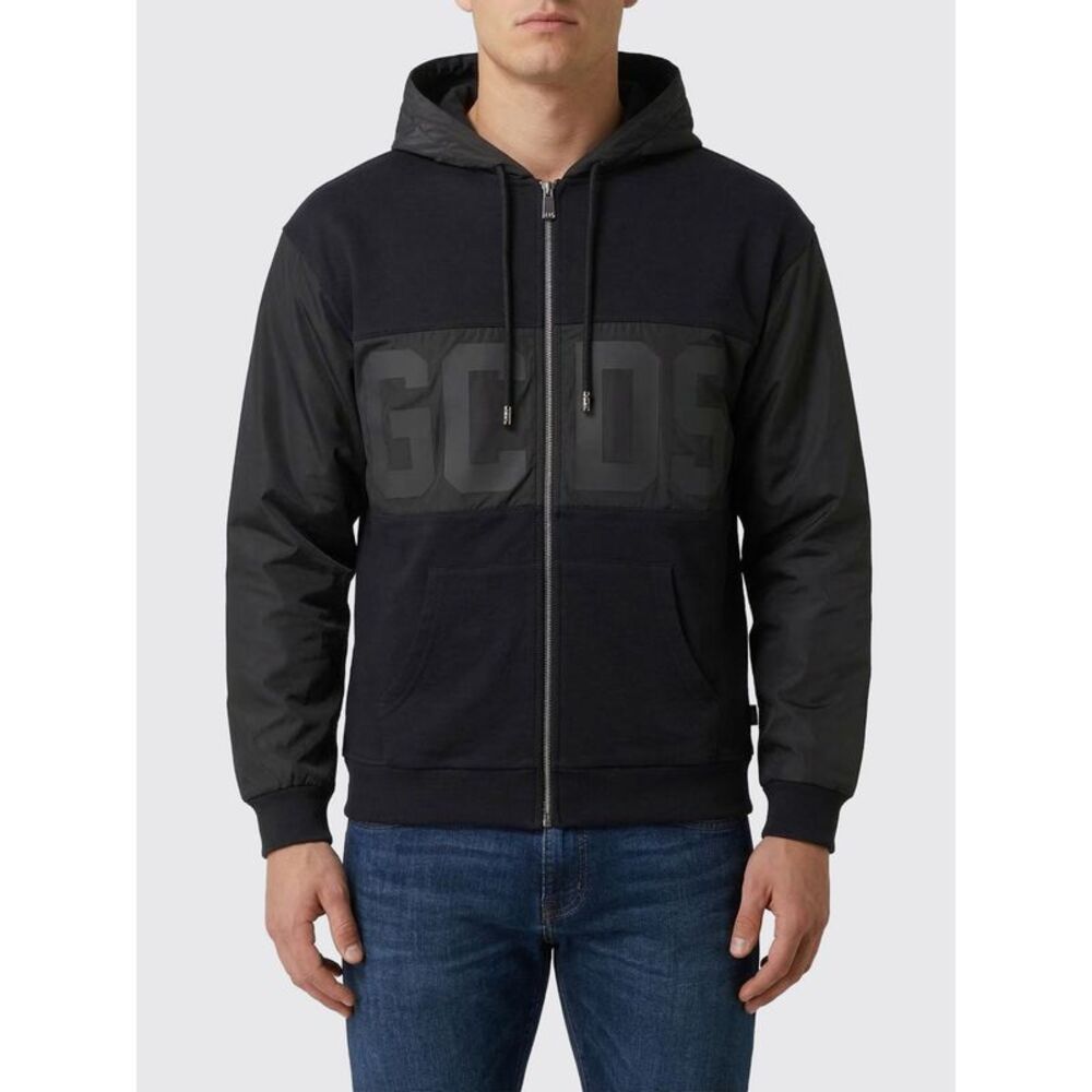 Gcds Men Cotton Logo Hoodie Gcds